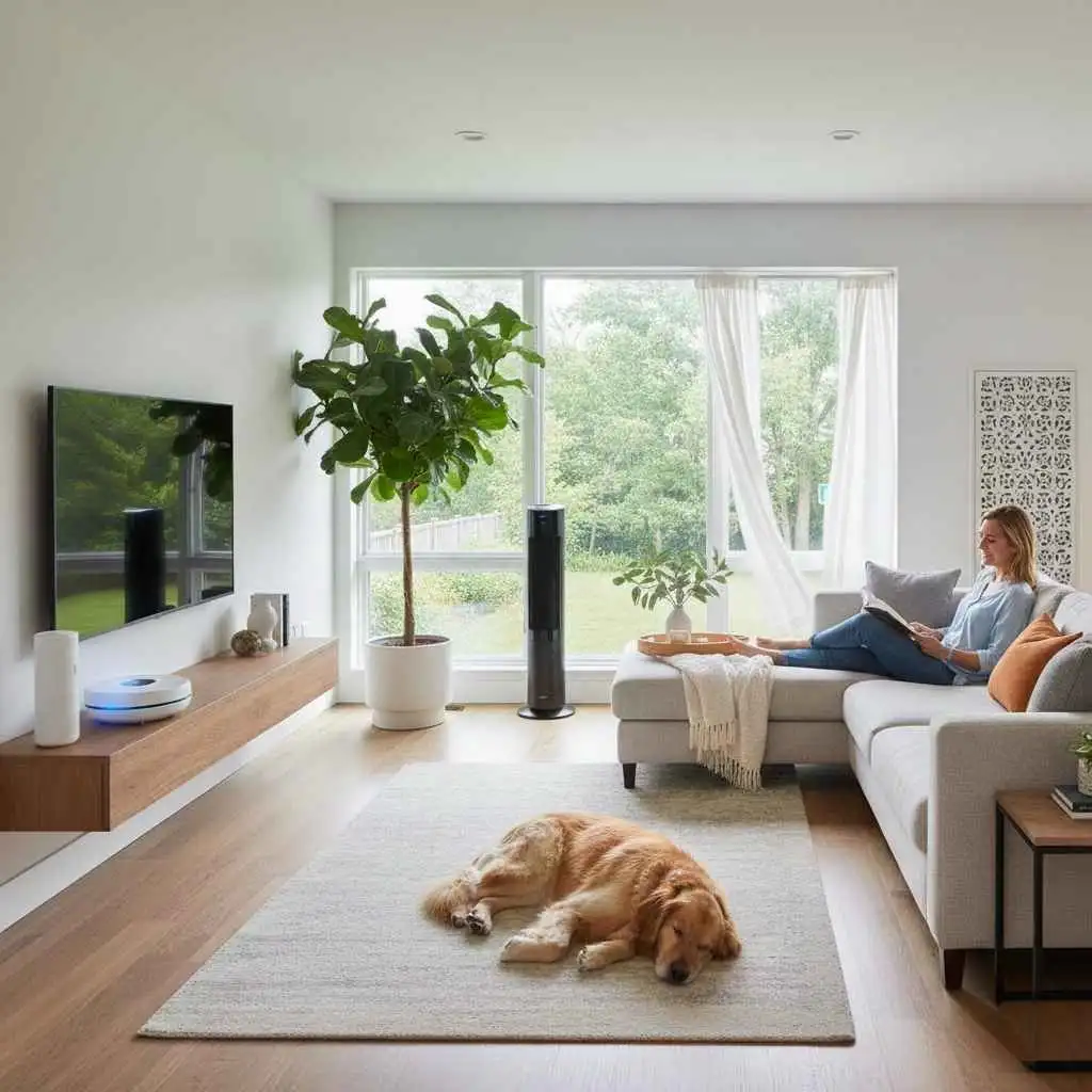 fresh, odor free living room