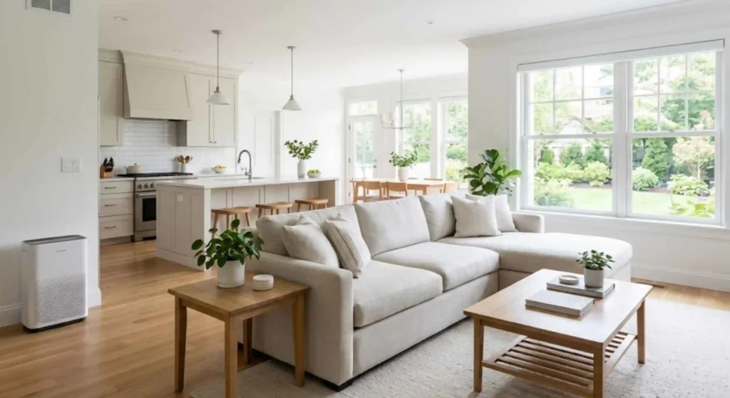 clean, mold free home interior