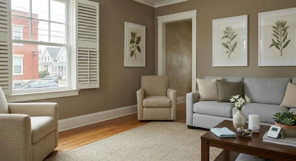 fresh, clean living room after odor removal